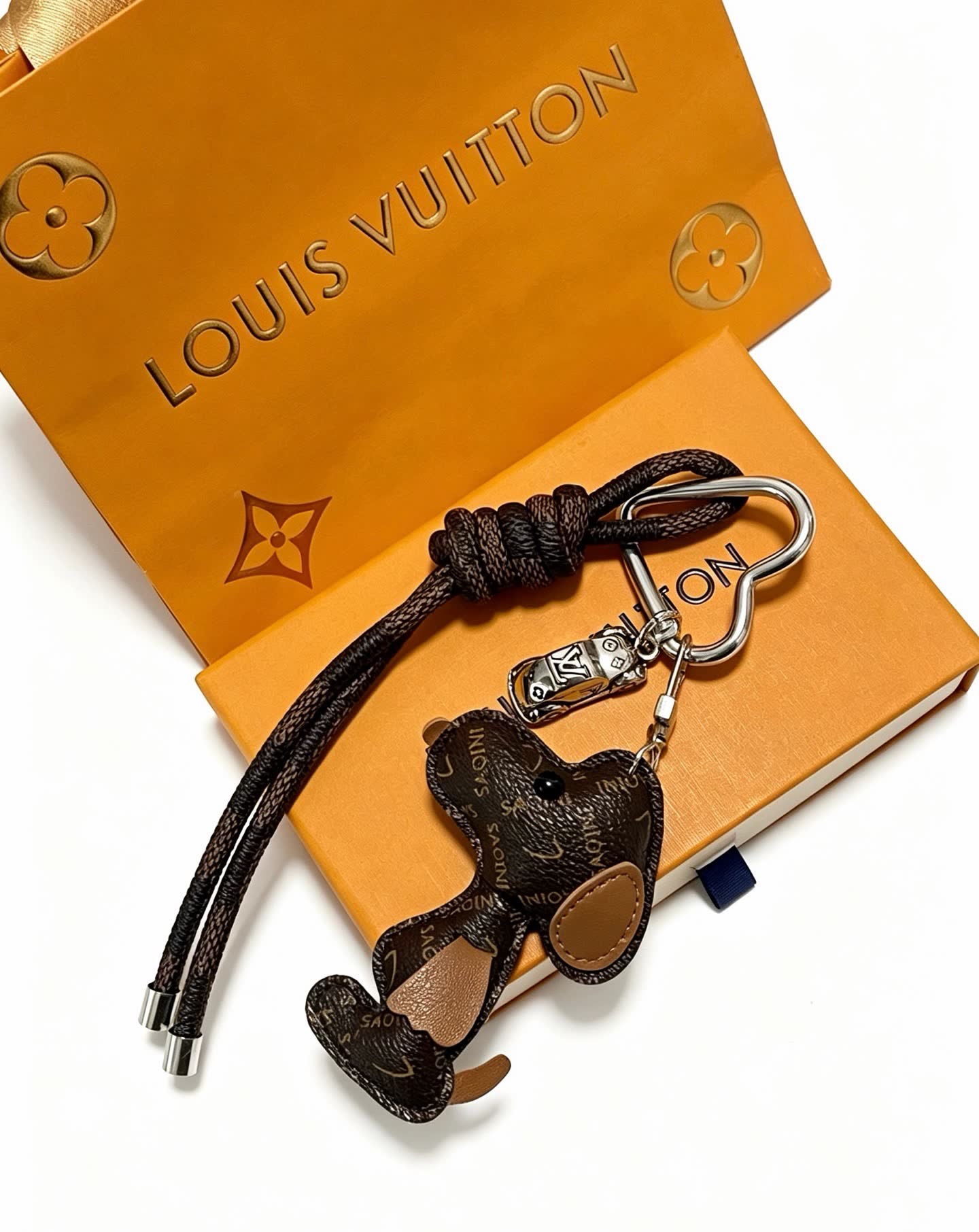 Louis Vuitton Monogram Dog Keychain